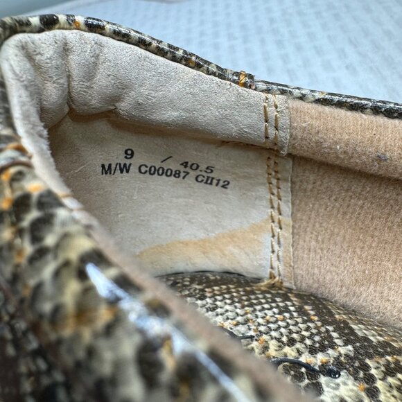 B.O.C Womens Snake Print Leather Slip-On Clogs Size 9 nursing clogs - Picture 5 of 9